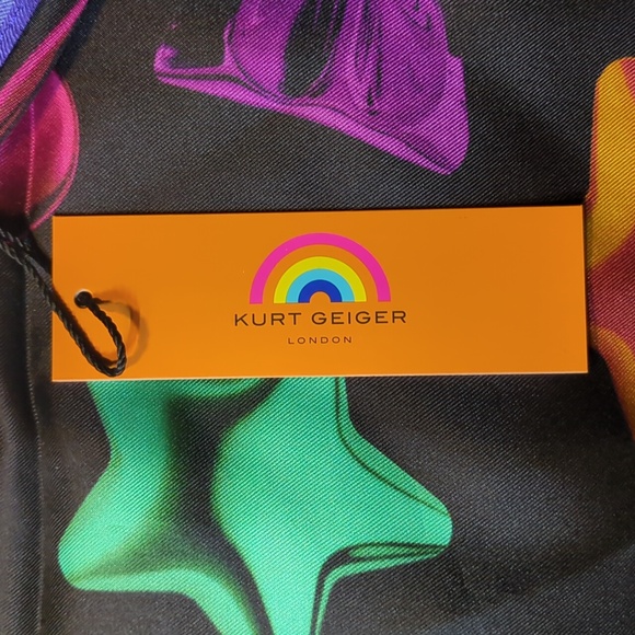 Kurt Geiger Multicolor Patterned Scarf - Picture 4 of 6